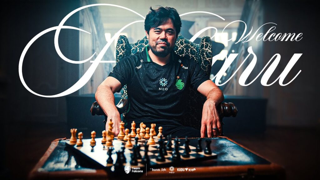 Hikaru Nakamura at the chess board